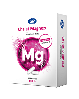Life Chelat Magnezu + Witamina B, Kapsułki