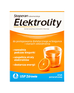 Stoperan Elektrolity, Smak pomarańczowy, 7 Saszetek