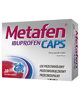 Metafen Ibuprofen Caps 200 mg 20 Kapsułek