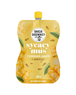 Bracia Sadownicy Sycący Mus z siemieniem lnianym i mango