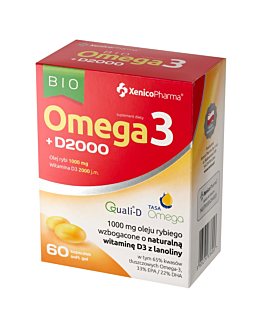 Xenico Bio Omega 3 D 2000 kapsułki