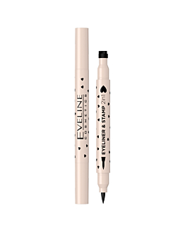 Eveline 2in1 Eyeliner e Timbro a Penna 01 Cuore