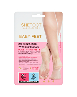 Shefoot Baby Feet Zmiękczająco-wygładzające plastry na pięty 