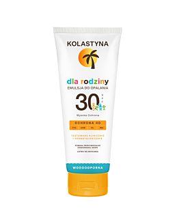 Kolastyna Sun Family SPF30 - Emulsja do opalania Rodzinna SPF 30, 250 ml