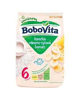 Bobovita Kaszka Mleczno-Ryżowa z Bananami