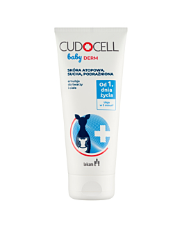 Cudocell Baby Derm Emulsja Do Twarzy i Ciała Skóra Atopowa, Sucha, Podrażniona 180 ml