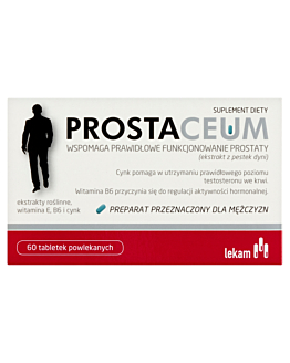 Prostaceum, Wspomaga prawidłowe funkcjonowanie prostaty, Tabletki