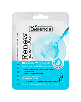 Bielenda Renew Your Skin Maska w płacie intensywne nawilżenie i ukojenie