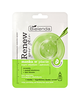 Bielenda Renew Your Skin Maska w płacie bogate odżywienie i ujędrnienie