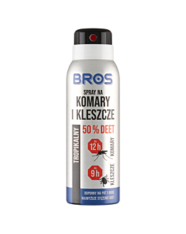 Bros 50% DEET - Spray na komary i kleszcze 90 ml