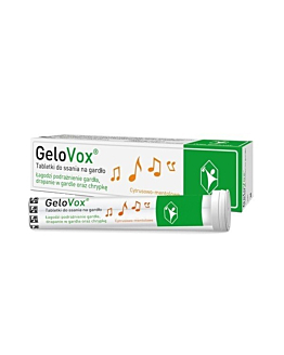 Gelovox, Tabletki do ssania na gardło, Smak cytrusowo-mentolowe 
