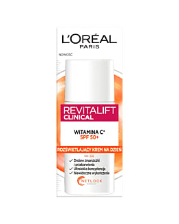 L'Oréal Paris Revitalift Clinical Rozświetlający krem na dzień z witaminą C SPF50+