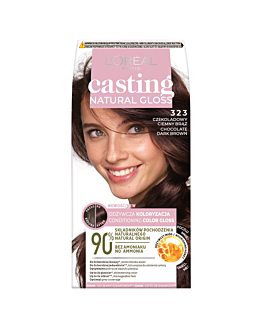 Casting Natural Gloss Farba do włosów, 323 Czekoladowy Ciemny Brąz