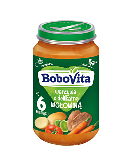 Bobovita Obiad warzywa z delikatną wołowiną