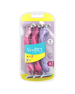 Gillette For Women Simply Venus3 Rasoio Multicolor 6 pz