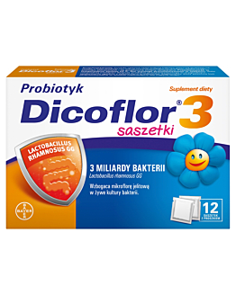 Dicoflor 3, Probiotyk w saszetkach dla niemowląt i dzieci