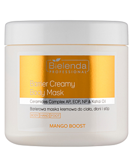 Bielenda Professional Mango Boost Barierowa maska do ciała, dłoni i stóp