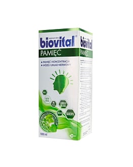 Biovital Pamięć, Suplement diety na pamięć i koncentrację, Płyn 1 l