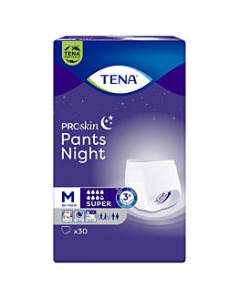 Tena Pants ProSkin Super Night Mutandine assorbenti, 80-110 cm, Taglia M