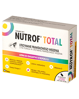 Nutrof Total, Suplement diety wspierający wzrok, 30 kapsułek
