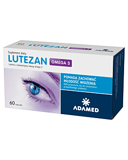 Lutezan Omega 3, Preparat zawierający kwasy omega-3, luteinę i zeaksantynę, Kapsułki