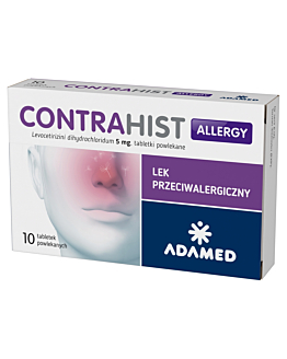 Contrahist Allergy 5 mg, Lek przeciwalergiczny, Tabletki powlekane