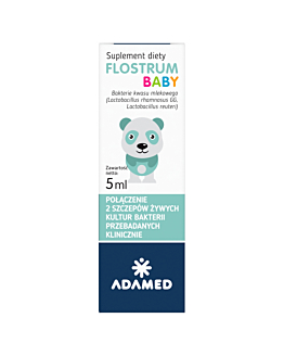 Flostrum Baby, Probiotyk dla dzieci, Krople