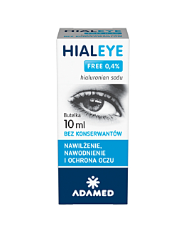 Hialeye Free 0,4%, Nawilżające krople do oczu, Bez konserwantów