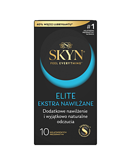 Skyn Elite Ekstra Nawilżane Prezerwatywy, 10 Sztuk