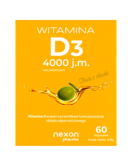 Nexon Witamina D3 4000 J.M., kapusłki 60 szt.