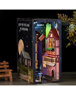Habarri Miniaturowy domek Book Nook - Spacer pod gwiazdami