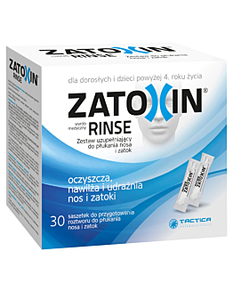Zatoxin Rinse, Zestaw uzupełniający do płukania nosa i zatok, Proszek do sporządzania roztworu