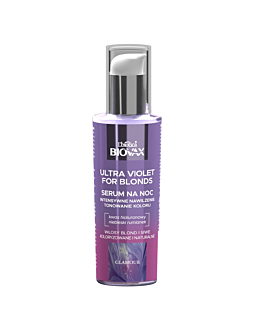 L'biotica Biovax Ultra Violet for Blonds Serum tonujące na noc do włosów blond i siwych 