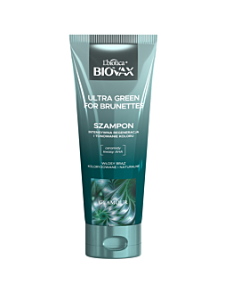 L'biotica Biovax Ultra Green for Brunettes Szampon regenerujący do włosów i skóry głowy 