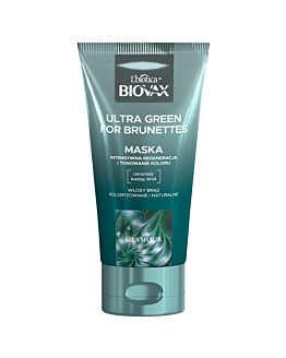 L'biotica Biovax Ultra Green for Brunettes Maska regenerująca do włosów 