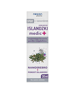 Nexon Islandzki Medic+ spray do gardła z nanosrebrem 30 ml