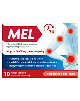 Mel tabletki ulegające rozpadowi w jamie ustnej 7,5 mg 10 tabl.