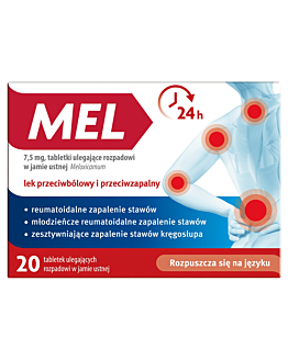 Mel 7,5 mg 20 tabl. ul. rozp. w jamie ustnej