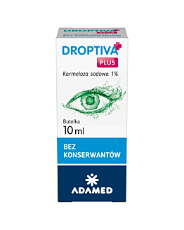 Droptiva Plus, Nawilżające krople do oczu, 10 ml