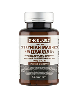 Singularis Superior Cytrynian Magnezu + Wit. B6 tabletki