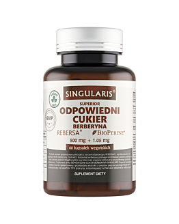 Singularis superior Odpowiedni Cukier Berberyna 500 mg + 1,05 mg