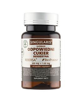 Singularis Superior Odpowiedni Cukier Berberyna 500 mg + 1,05 mg