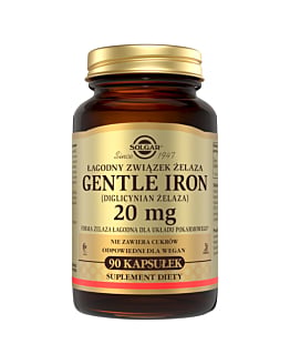 Solgar Gentle Iron diglicynian żelaza 20 mg kapsułki