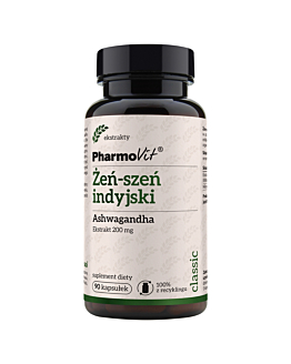 PharmoVit Classic Żeń-Szeń indyjski Ashwagandha 200 mg Kapsułki