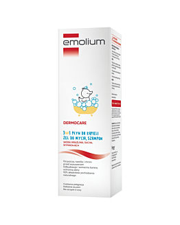 Emolium Dermocare 3w1 Gel Detergente per Corpo e Capelli 400 ml