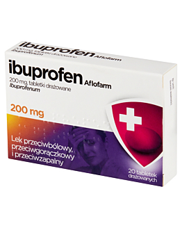 Ibuprofen Aflofarm Tabl. Drażowane 200 mg, 20 szt.