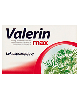 Valerin max 360 mg, Tabletki powlekane