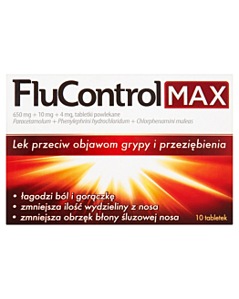 FluControl Max 650 mg + 10 mg + 4 mg, Tabletki powlekane