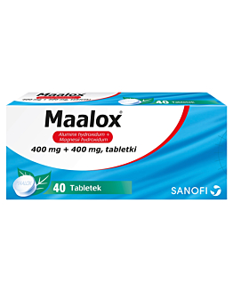 Maalox 400 mg + 400 mg 40 tabl.