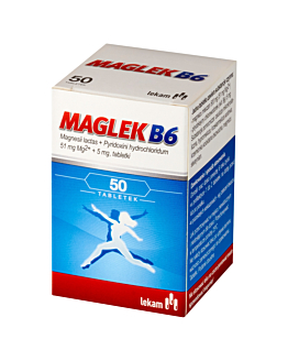 Maglek B6, 51mg Mg+5mg Vit.B6, 50 Tabletek